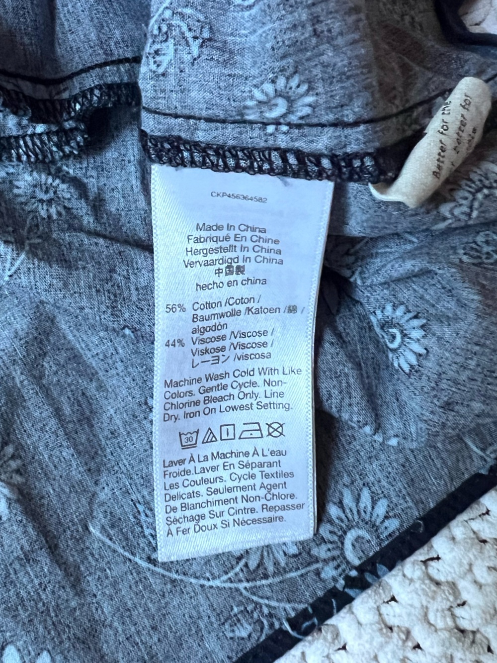 Madewell Navy Floral Pintuck Mini Dress - Picture 6 of 6